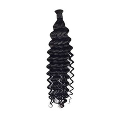 Deep Wave Bulk / Braiding Hair - Natural Black
