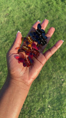 3 Shades of Leopard Print Butterfly 6 Piece Hair Claw Set