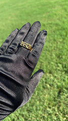 1992 Vintage Old English Birth Year Gold Metal Ring