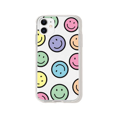 Rainbow Pastel Smiley Face iPhone Case (Fits iPhone 12 Pro Max & iPhone 13 Pro Max )