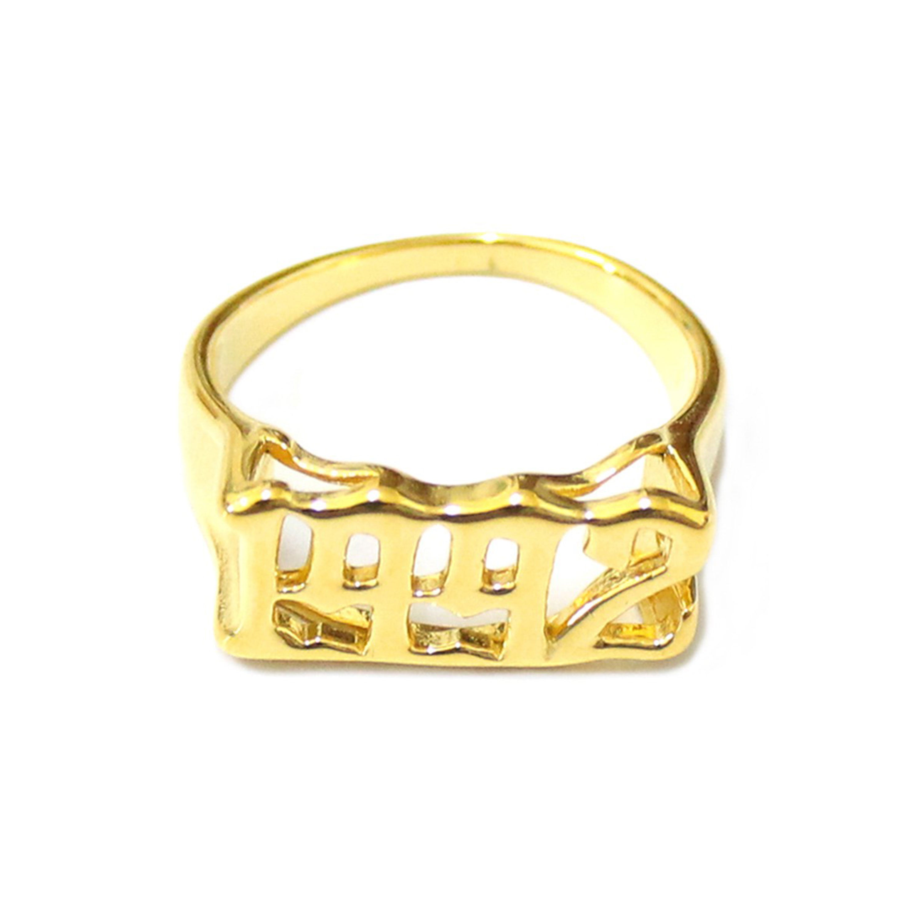 1992 Vintage Old English Birth Year Gold Metal Ring